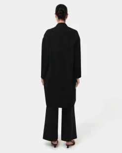 Forcast Yara Wool Blend Coatigan Black Outlet